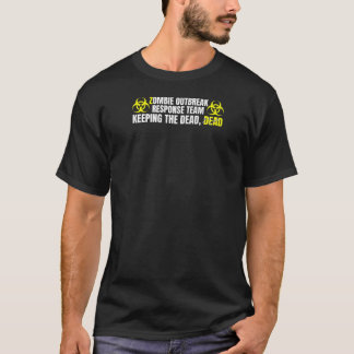 Camiseta Los zombies odian la comida rápida, el brote no-mu