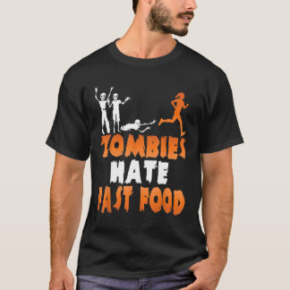 Camiseta Los zombies odian la comida rápida y divertida car