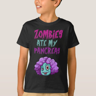 Camiseta Los Zombies Se Comieron Mi Páncreas Chicas T1d Dia