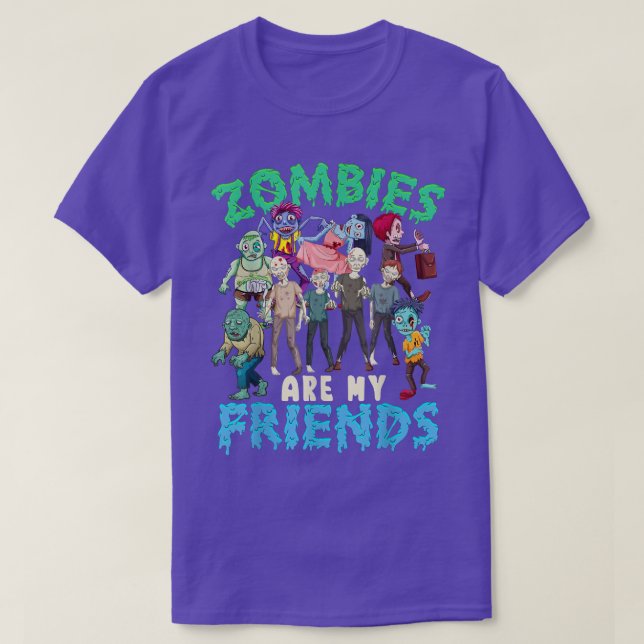 Camiseta Los zombies son mis amigos chicos de disfraces de  (Diseño del anverso)