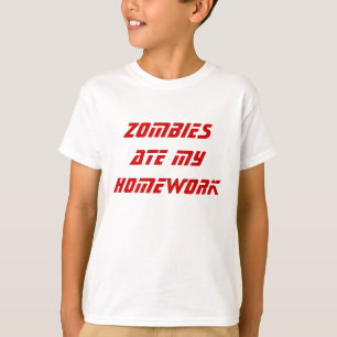 CAMISETA LOS ZOMBIS COMIERON MI PREPARACIÓN