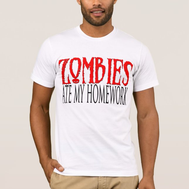 Camiseta Los zombis comieron mi preparación (Anverso)