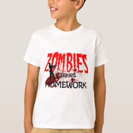 Camiseta Los zombis del regalo del zombi comieron mi