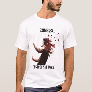 Camiseta Los zombis…, destruyen el cerebro