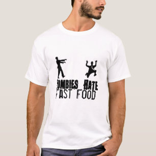 Camiseta Los zombis odian los alimentos de preparación