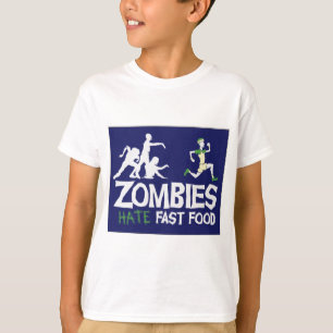 Camiseta Los zombis ODIAN los alimentos de preparación