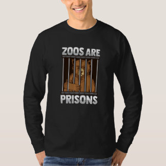 Camiseta Los zoológicos son prisiones Diseño para un Activi