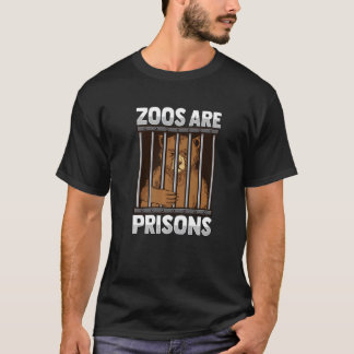 Camiseta Los zoológicos son prisiones Diseño para un Activi