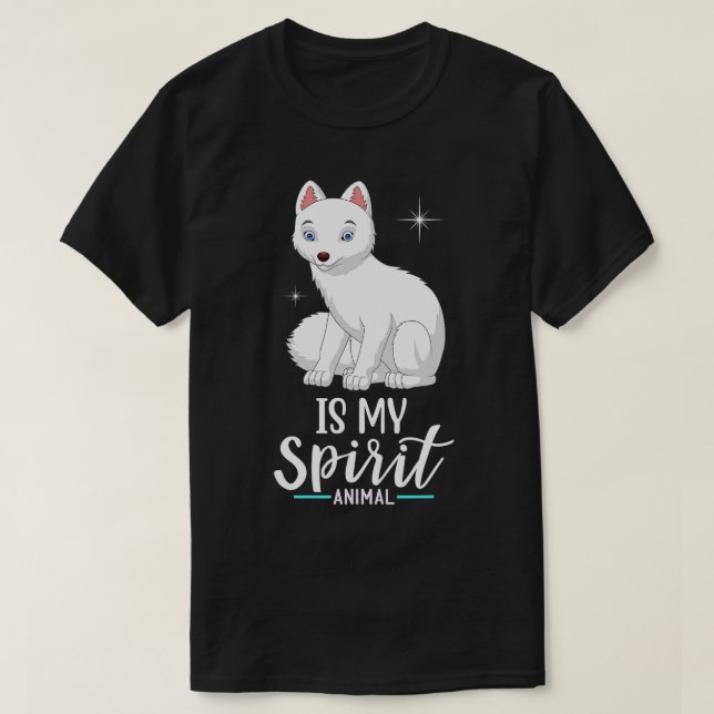 Camiseta Los zorros del Ártico son mi animal espiritual, lo (Diseño del anverso)