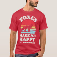 Los zorros me hacen feliz Sunset Retro para los ho