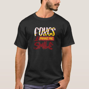 Camiseta Los zorros me hacen sonreír animal natural
