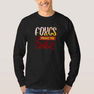 Camiseta Los zorros me hacen sonreír animal natural