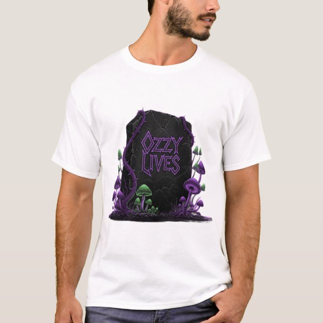 Camiseta Losa Monolítica: Ozzy Vive (Anverso)