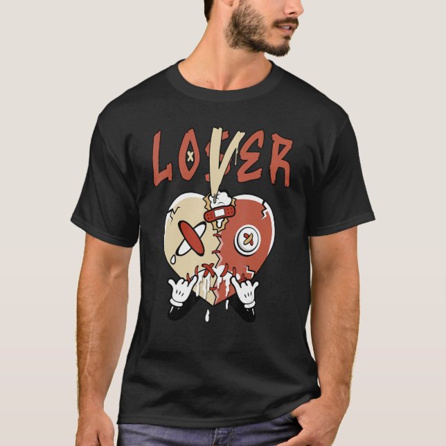 Camiseta Loser Brown Orange  Heart Dripping For Men Women (Anverso)