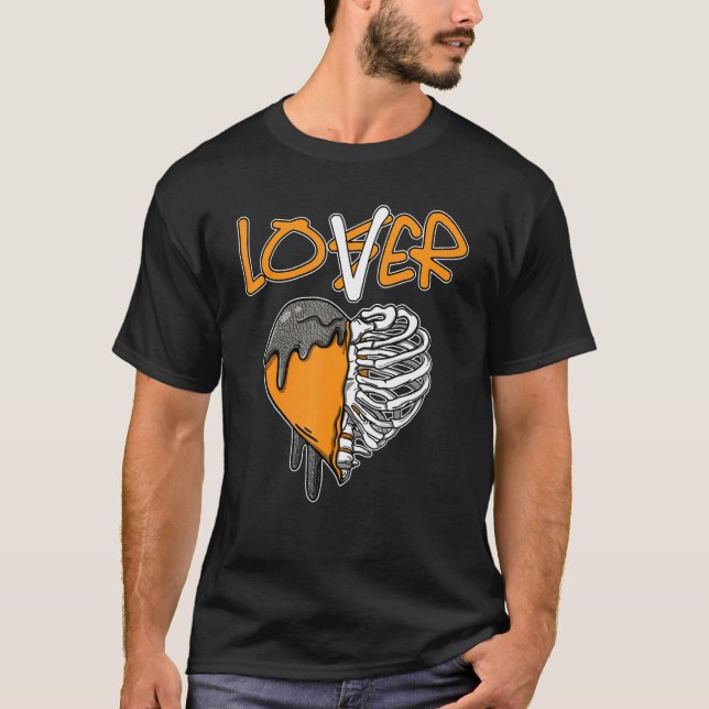 Camiseta Loser  Dripping Heart Laser Orange 3s Matching (Anverso)
