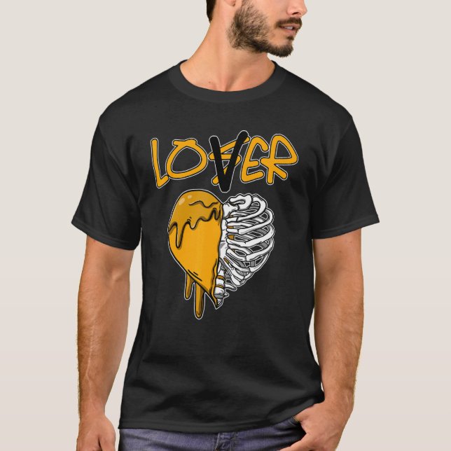Camiseta Loser  Dripping Heart OG Yellow Toe 1s Matching (Anverso)