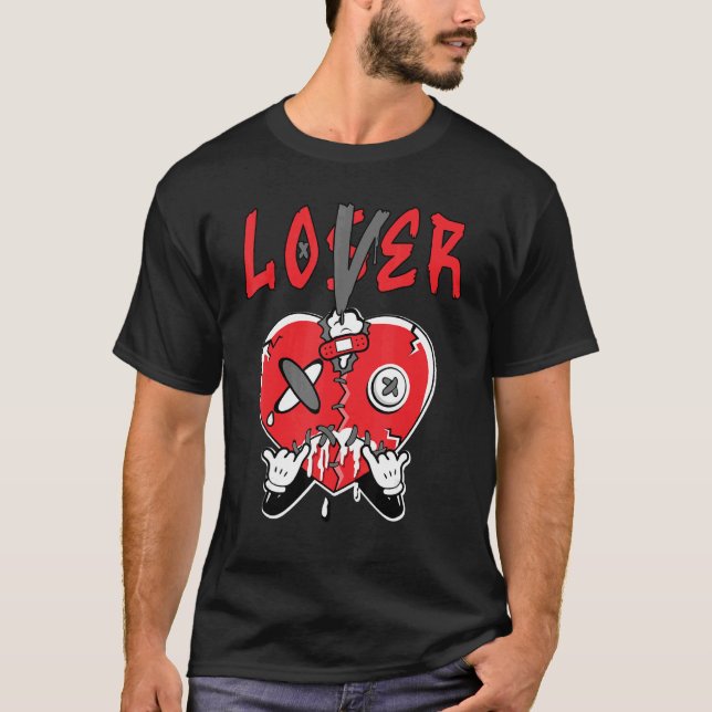 Camiseta Loser  Heart Dripping Retro Infrared 4s Matching (Anverso)
