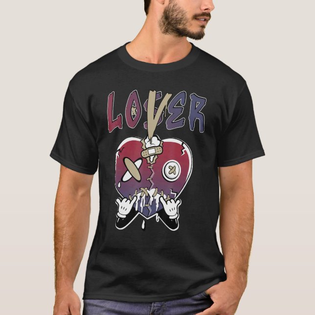 Camiseta Loser  Heart Dripping V3 Fade Carbon 700s Matching (Anverso)