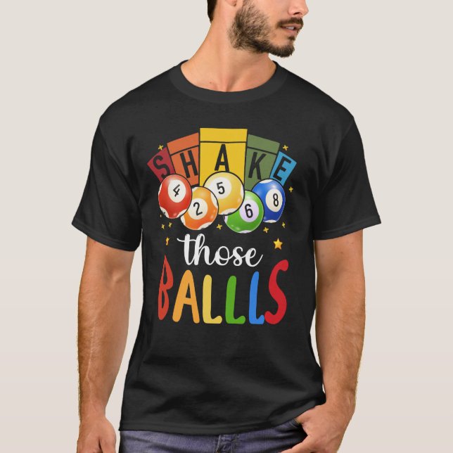 Camiseta Lotarteria de juego de Bingo Taller Agitar Esos Ba (Anverso)