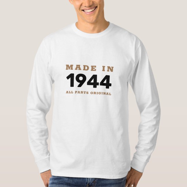 Camiseta Lote de cumpleaños de larga duración (Anverso)