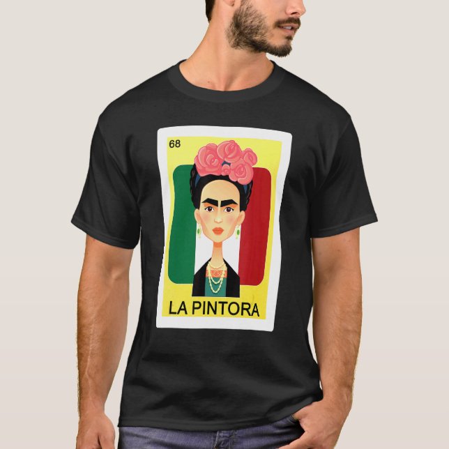 Camiseta Lotería Cultura Mexicana Lottery Bingo La Pi (Anverso)
