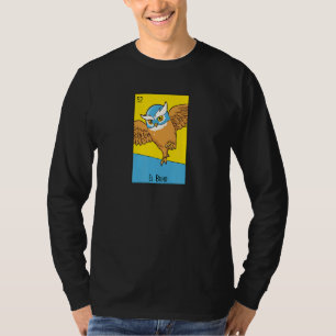 Camiseta Lotería de Luchador Owl Mexicano El Buho Lottery