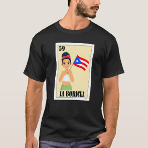 Camiseta Lotería de Puerto Rico Bingo Mexicano La Boricua