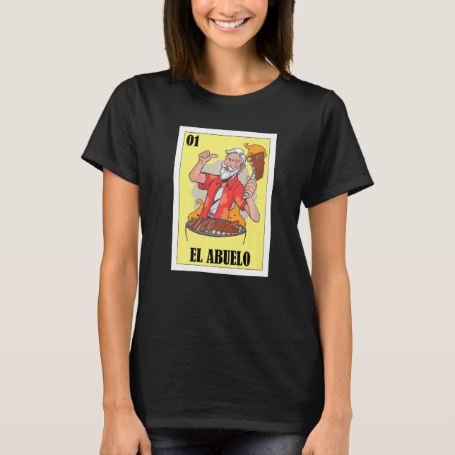 Camiseta Lotería del abuelo español Bingo mexicano El Abuel (Anverso)