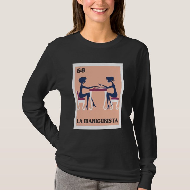 Camiseta Lotería española de la técnica de la manicurista B (Anverso)