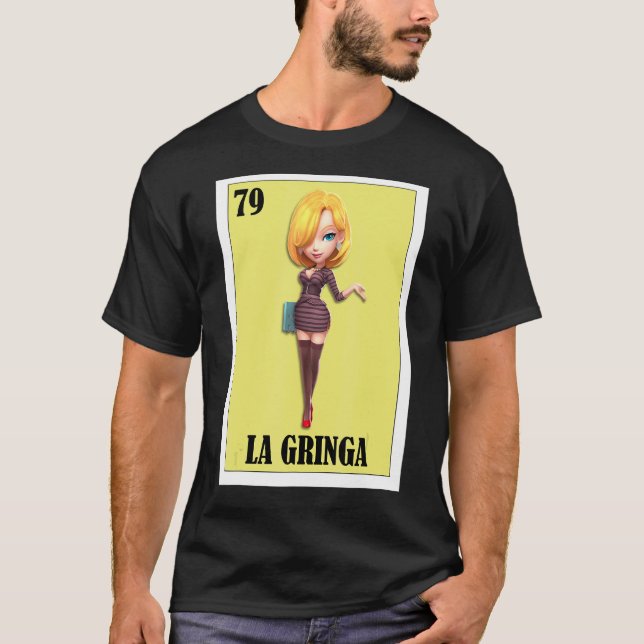 Camiseta Lotería española de londie Bingo mexicano La Gring (Anverso)