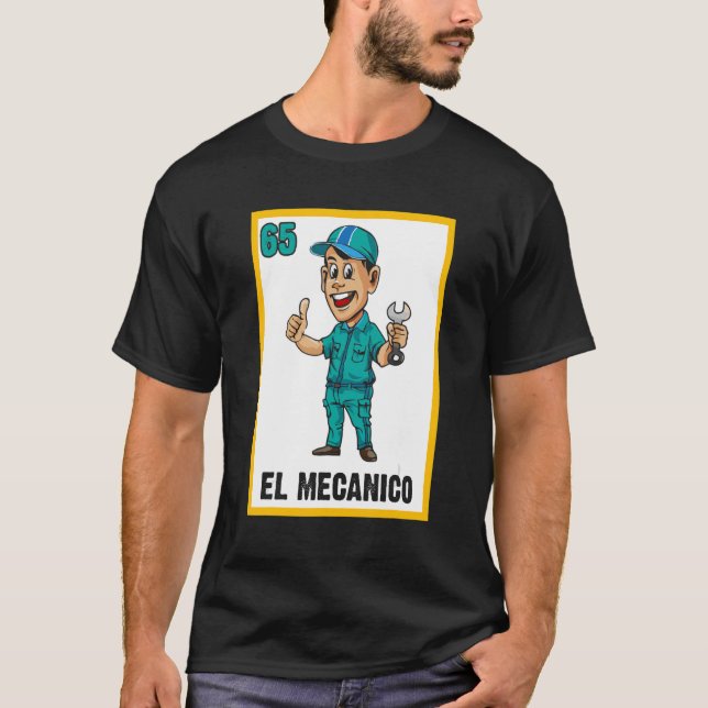 Camiseta Lotería mecánica española El Mecico Bingo Juego C (Anverso)