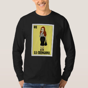 Camiseta Lotería mexicana de la pelirroja La Chingo