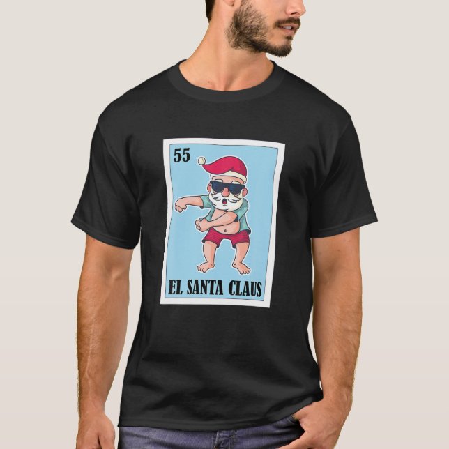 Camiseta Lotería mexicana El Santa Claus, Bingo Chris mexic (Anverso)