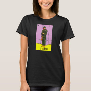 Camiseta Lotería mexicana El Solado El juego de los soldado