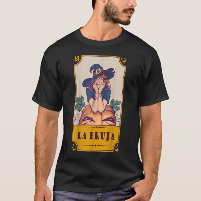 Camiseta Lotería mexicana La Bruja Hal de la Lotería Españo (Anverso)