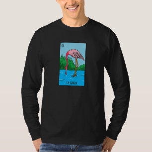 Camiseta Lotería mexicana La Garza El juego del flamenco de
