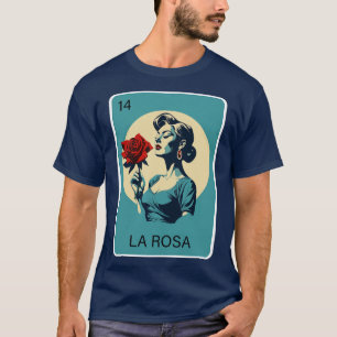 Camiseta Lotería mexicana La Rosa Rosa Juego de México Lote