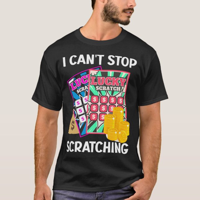 Camiseta Lotería No Puedo Dejar De Escrachar Scratch De Lot (Anverso)