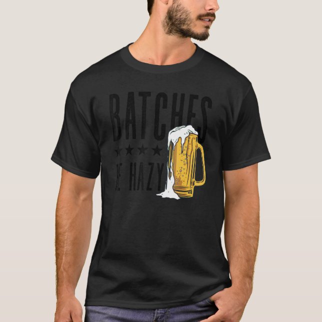 Camiseta Lotes Be Hazy Homebrewing Malt Hop Craftbeer Bre (Anverso)
