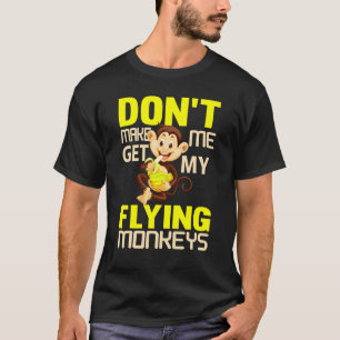 Camiseta Lotes De Mono Para Hombres Monos Voladores Enfadad