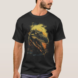 Camiseta Lotes gráficos de estilo retro de animales de coco