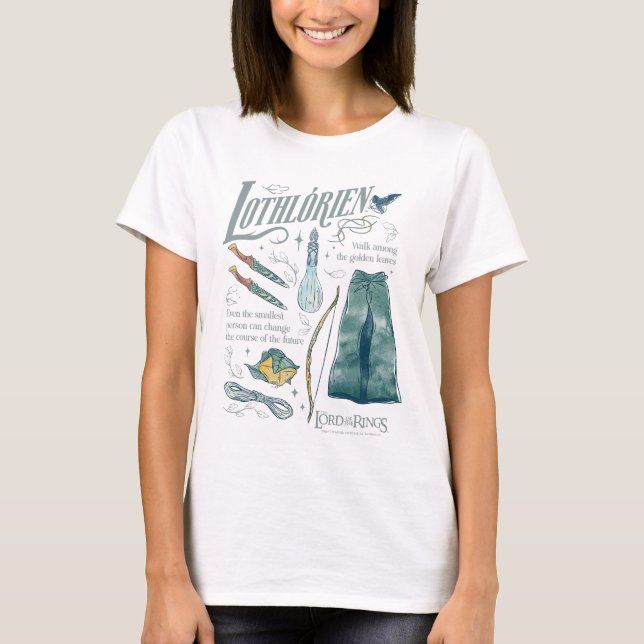 Camiseta LOTHLORIEN™ Watercolor Collage Graphic (Anverso)
