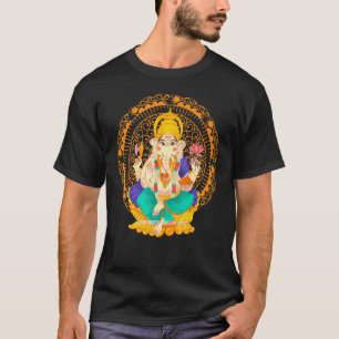 Camiseta Loto Ganesh Espiritual Divino Yoga Meditación Cons