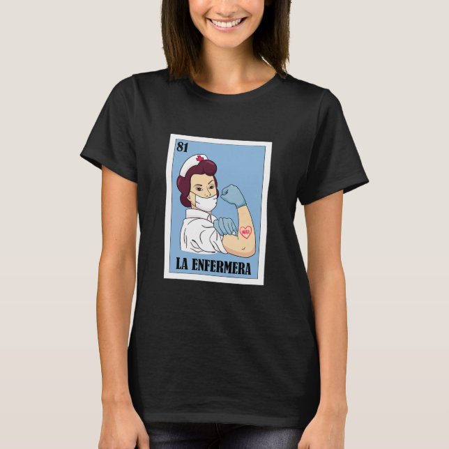 Camiseta Lotteria de Enfermeras Españolas Bingo Mexicano La (Anverso)
