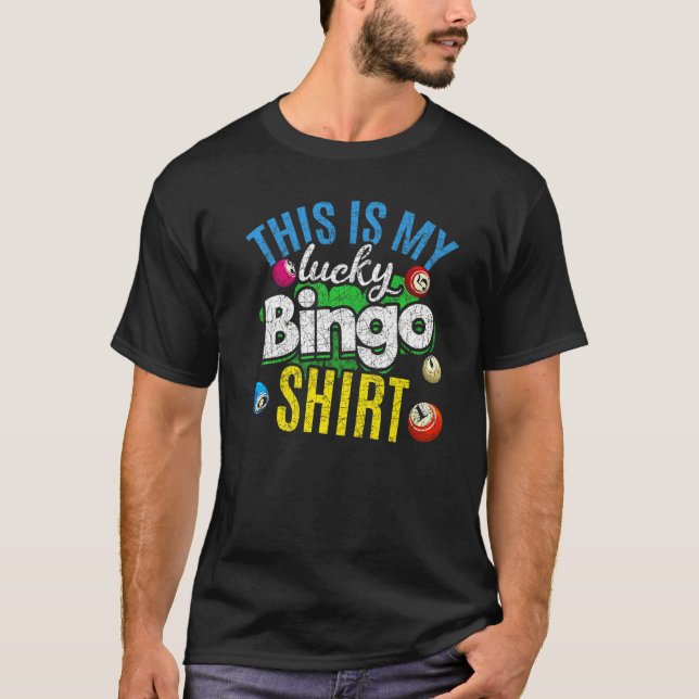 Camiseta Lotto Este Es Mi Bingo Lucky Bingo Caller Bingo (Anverso)