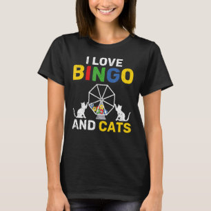 Camiseta Lotto Gambling Cat Propietario Mascota Cat Bingo P