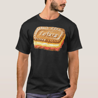 Camiseta Lotus Biscoff Cookie Ice Cream Sandwich Watercolou