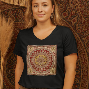 Camiseta Lotus Blossom Petal de la antigua India Boho
