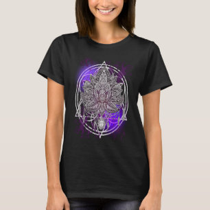 Camiseta Lotus Crystals Zen Flower Of Life Hippie Sacred Ge