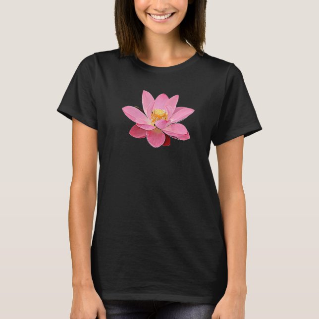 Camiseta Lotus Flower Water Lily July Birthday Plant Lotus (Anverso)